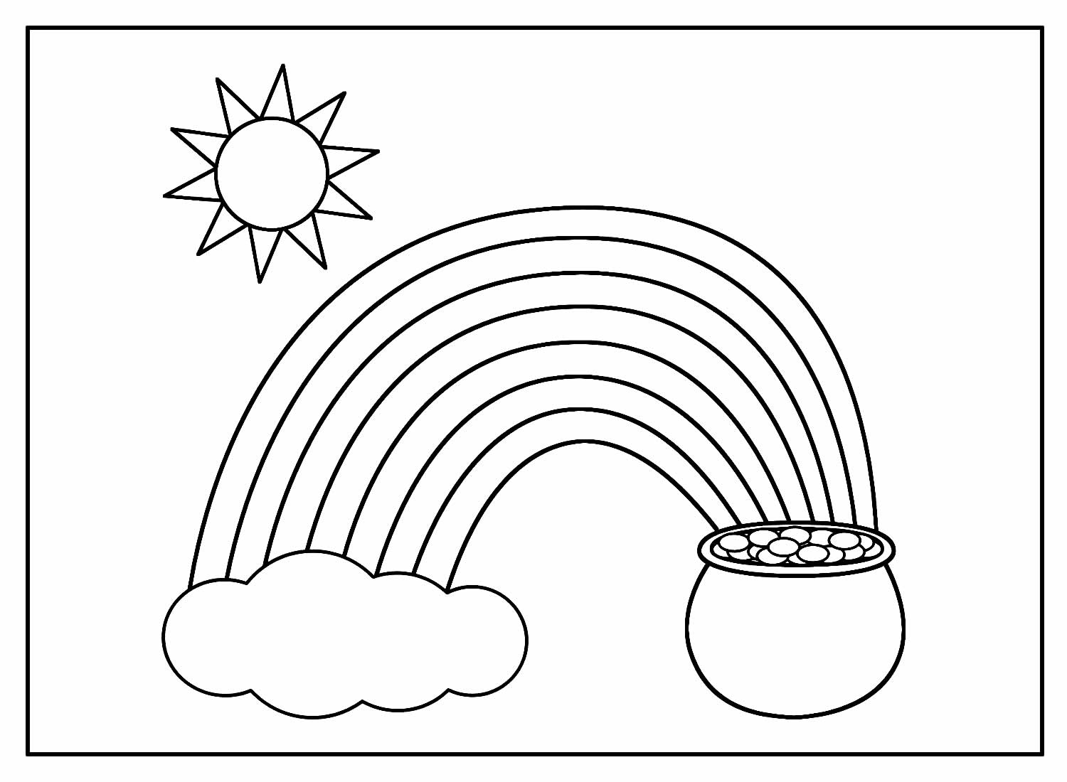 Desenhos De Arco Ris Para Colorir Bora Colorir