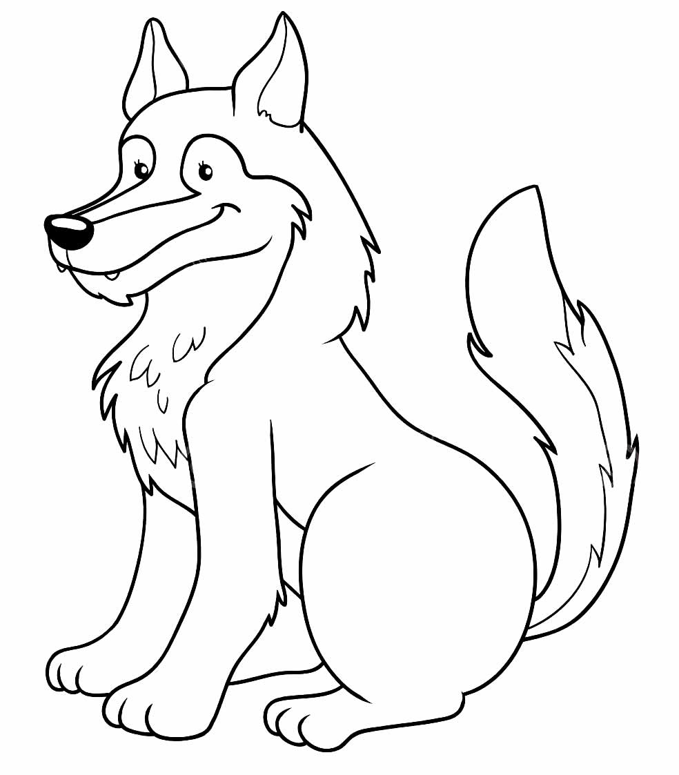 Desenhos De Lobo Para Colorir Bora Colorir