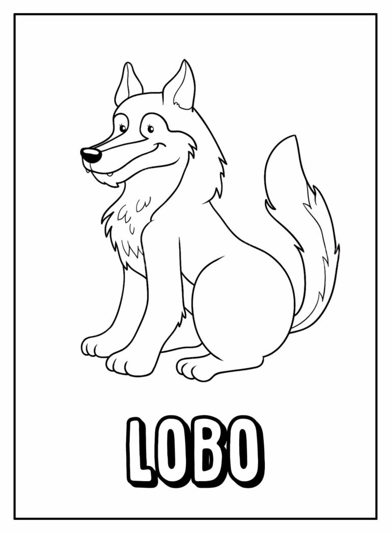 Desenhos De Lobo Para Colorir Bora Colorir