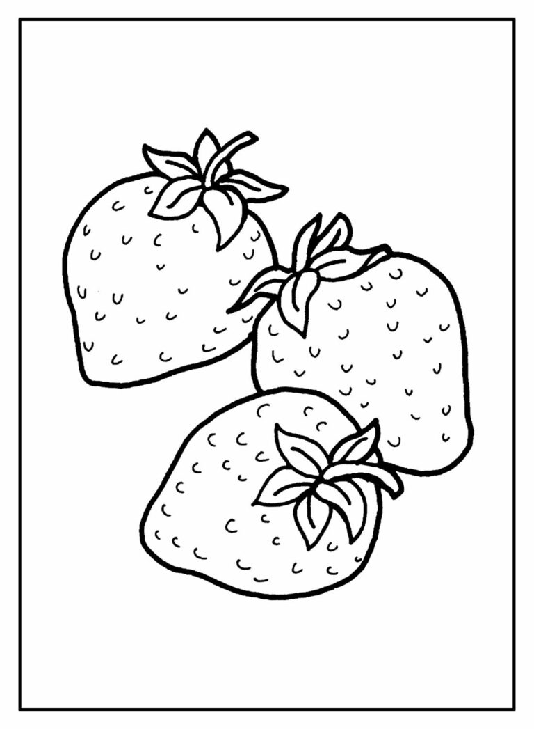 Desenhos De Morango Para Colorir Bora Colorir