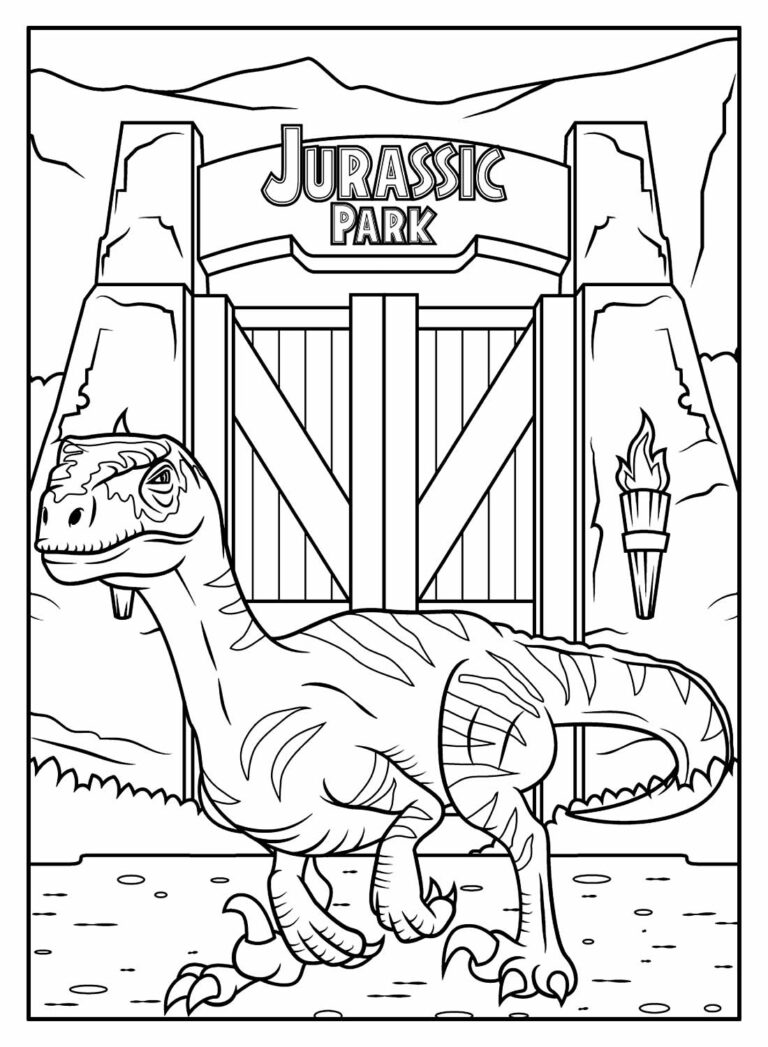 Desenhos De Jurassic Park Para Colorir Bora Colorir