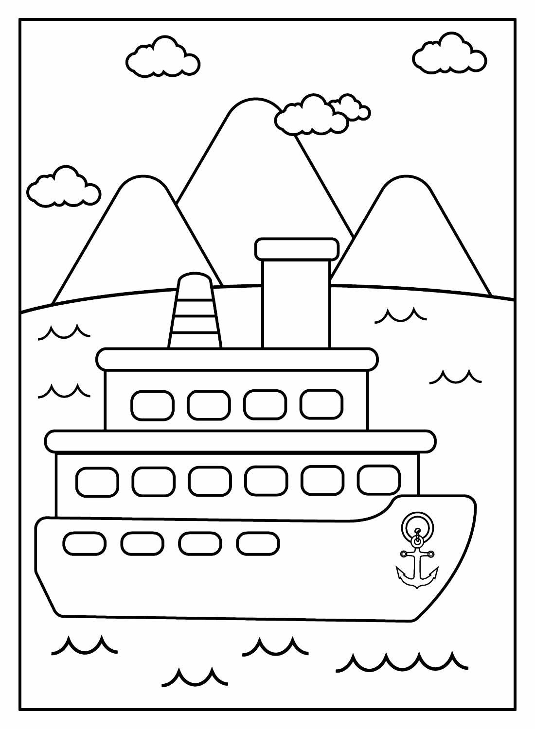 Desenhos De Navio Para Colorir Bora Colorir