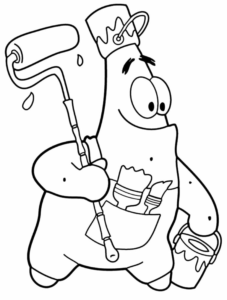 Desenhos Do Patrick Para Colorir Bora Colorir