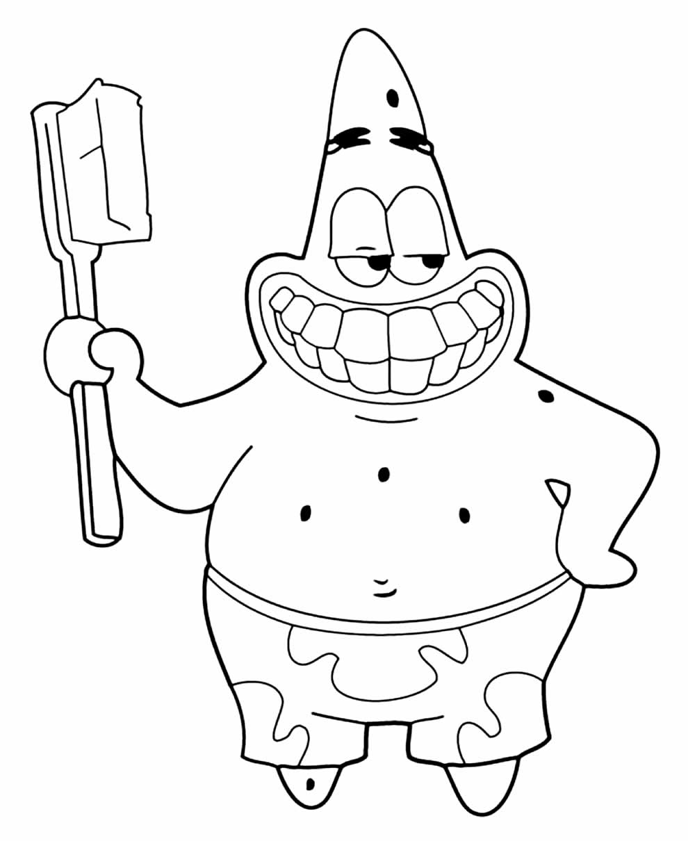 Desenhos Do Patrick Para Colorir Bora Colorir