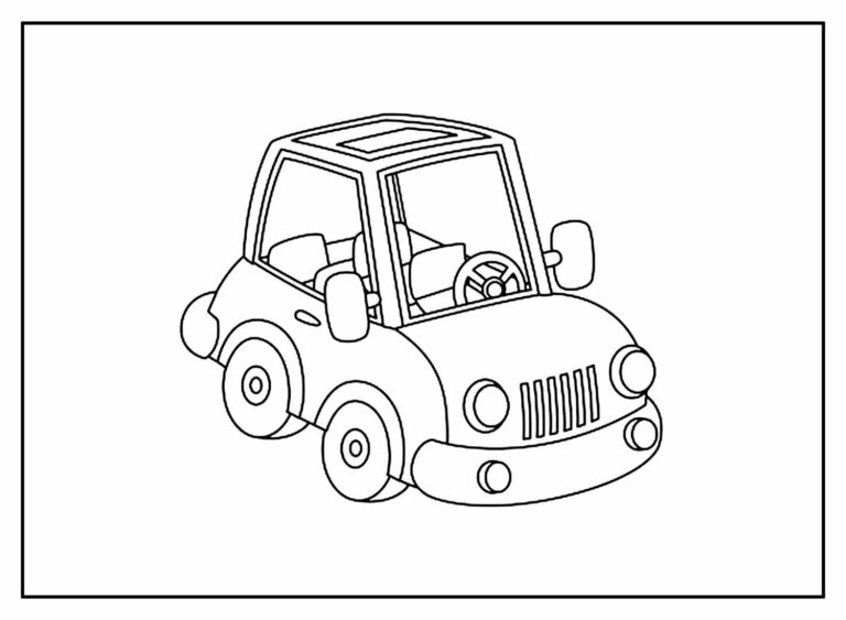 Desenhos De Carrinhos Para Colorir Bora Colorir