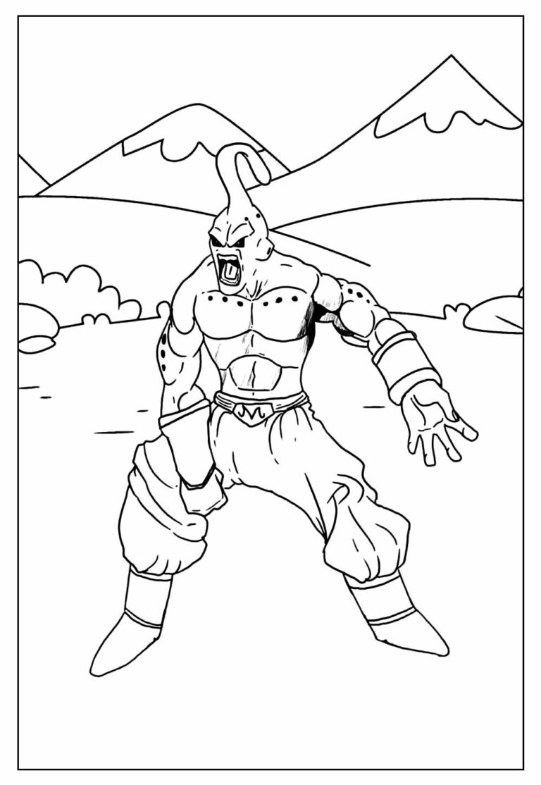 Desenhos Do Majin Boo Para Colorir Bora Colorir