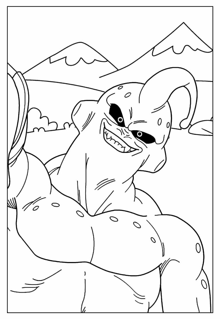 Desenhos Do Majin Boo Para Colorir Bora Colorir