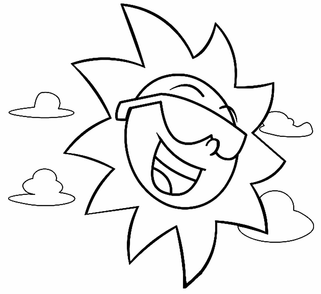 Sol Desenho Para Colorir