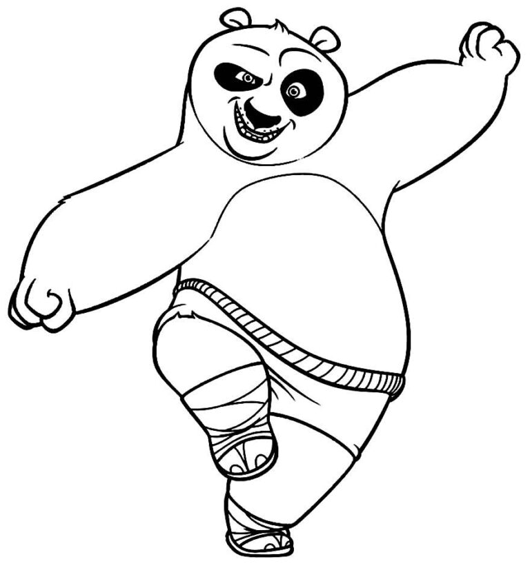 Desenhos Do Kung Fu Panda Para Colorir Bora Colorir