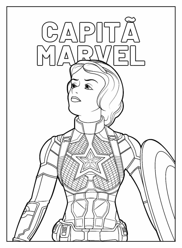 Desenhos Da Capit Marvel Para Colorir Bora Colorir