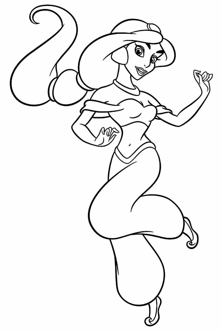 Desenhos Da Jasmine Para Colorir Bora Colorir