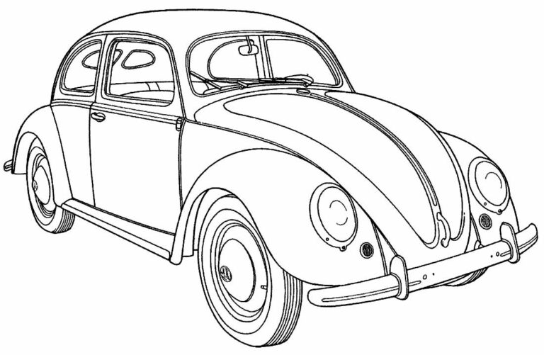 Desenhos De Fusca Para Colorir Bora Colorir