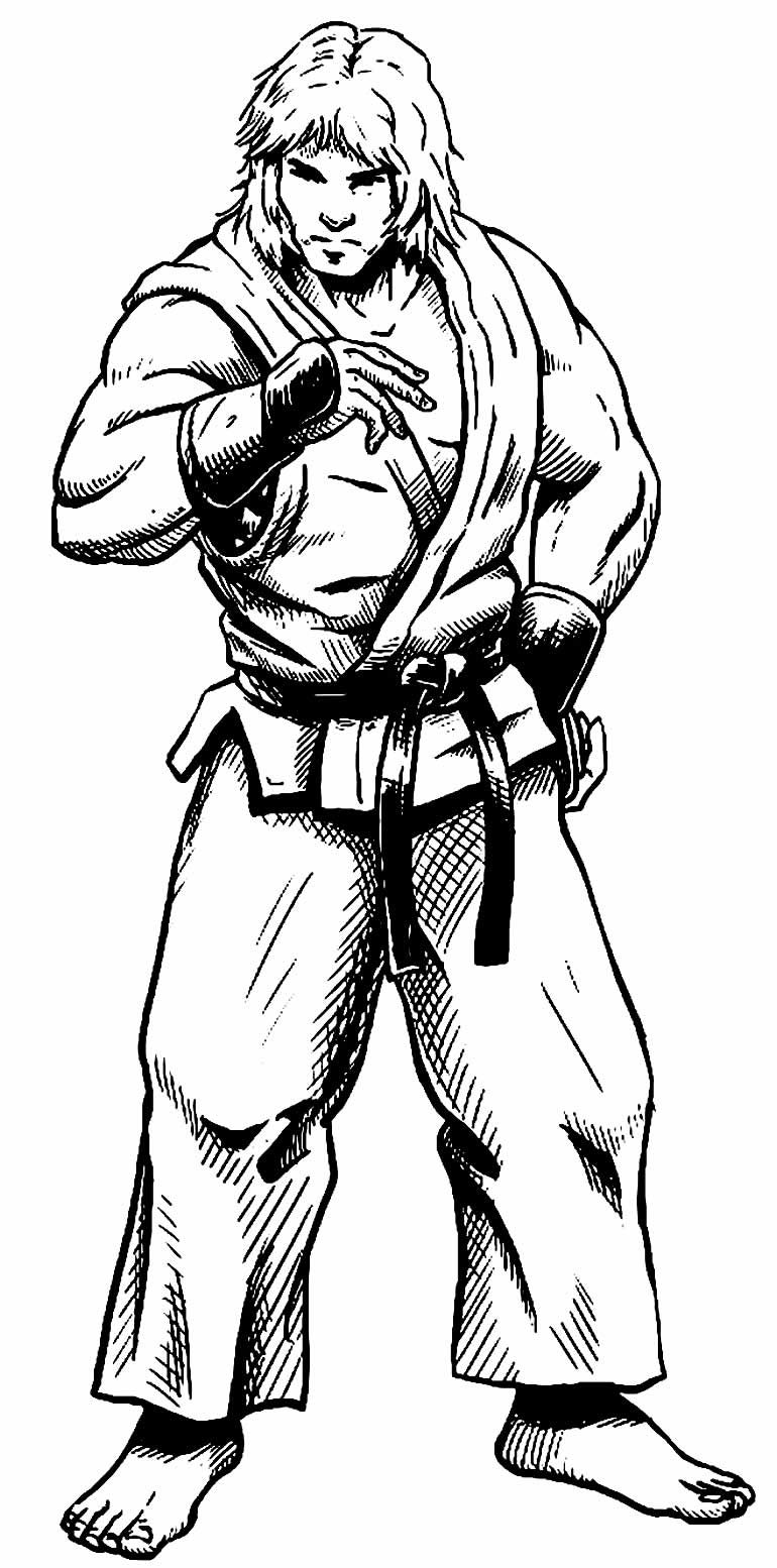 Desenhos Do Ken Do Street Fighter Para Colorir Bora Colorir