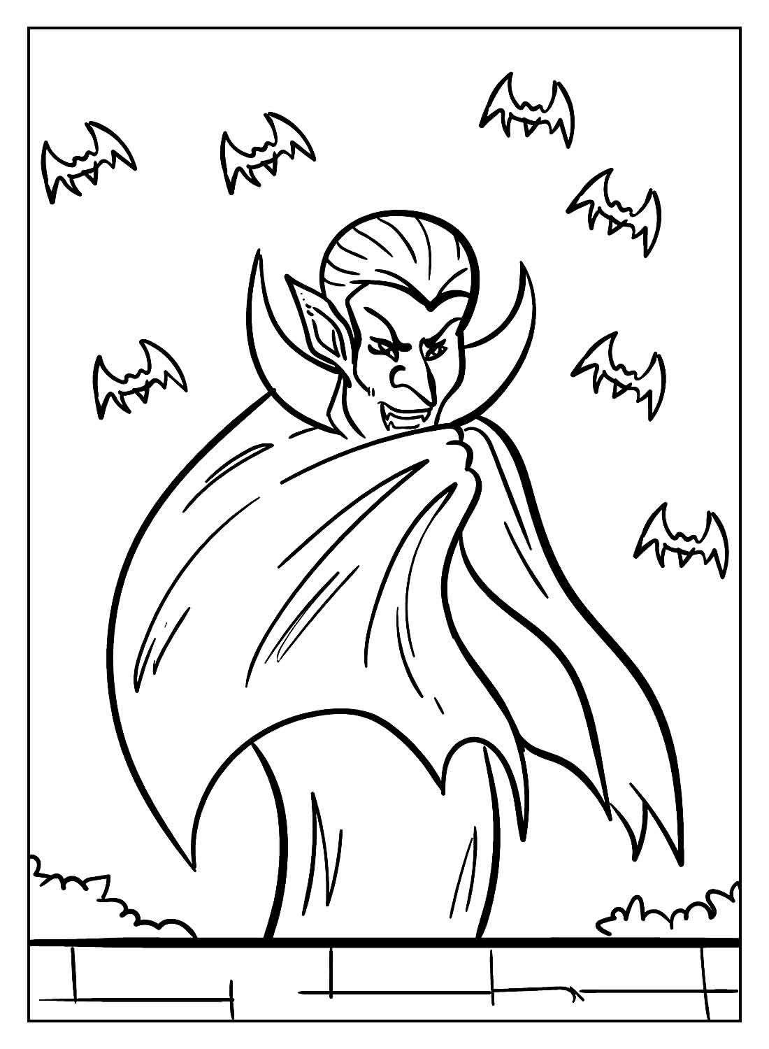 Desenhos De Vampiro Para Colorir Bora Colorir