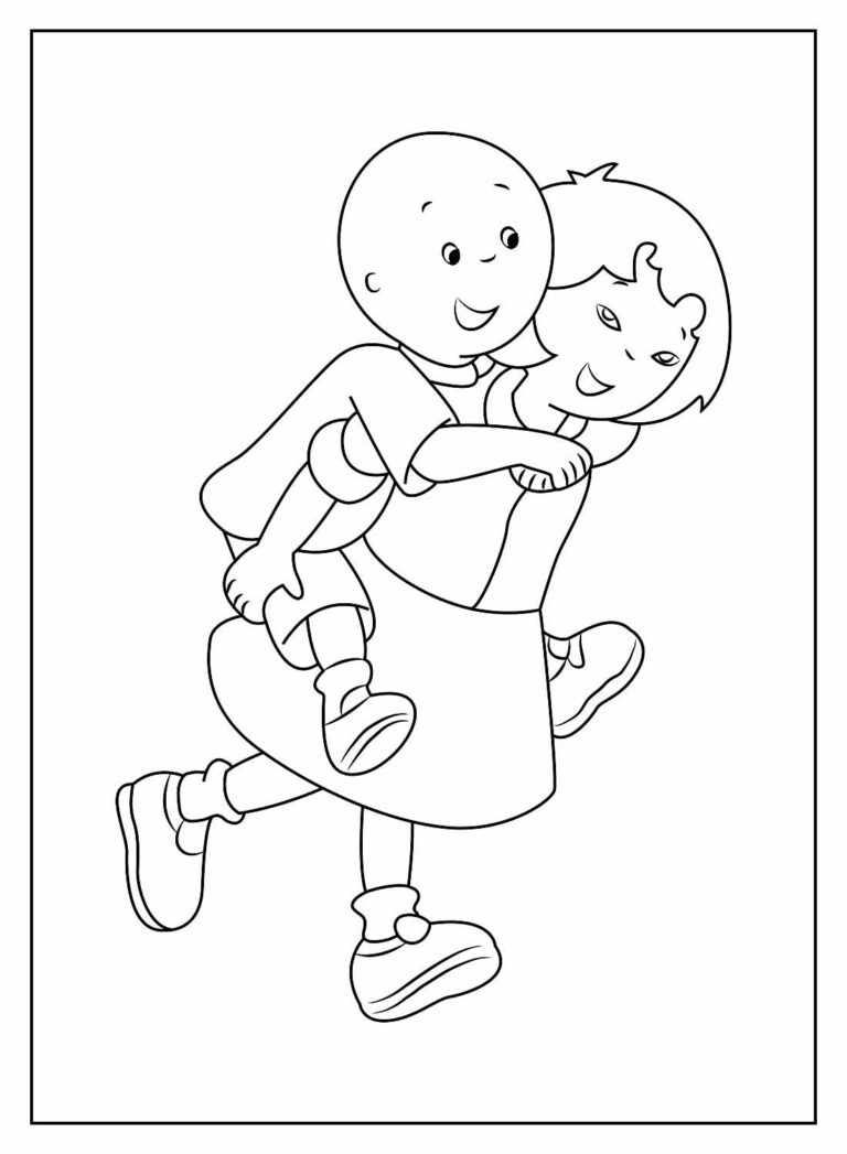 Desenhos De Caillou Para Colorir Bora Colorir