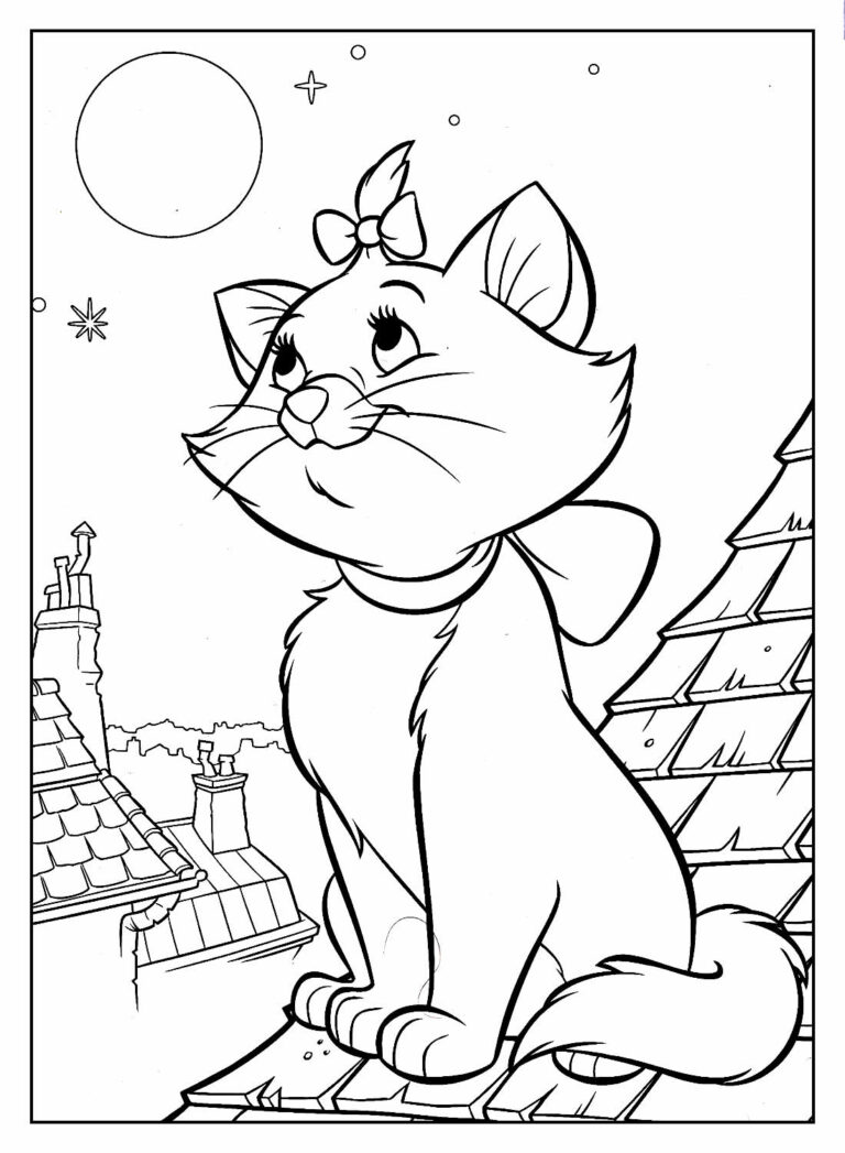 Desenhos Da Gatinha Marie Para Colorir Bora Colorir