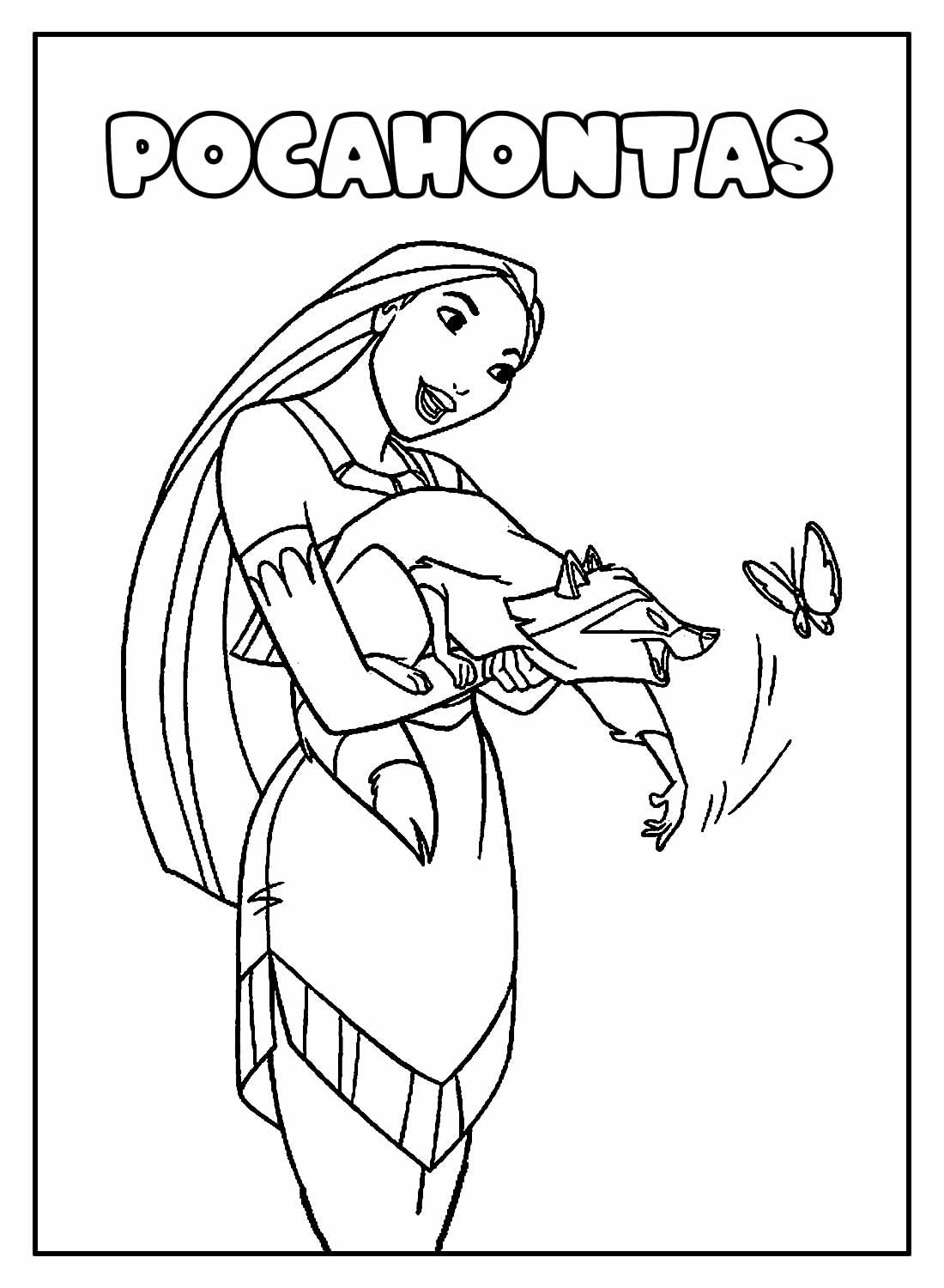 Desenhos Da Pocahontas Para Colorir Bora Colorir