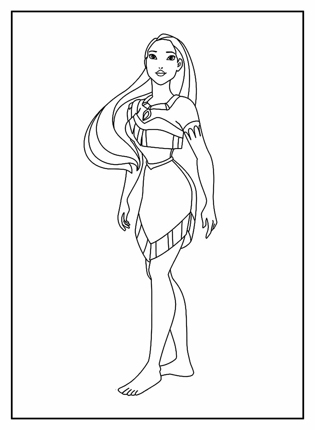 Desenhos Da Pocahontas Para Colorir Bora Colorir