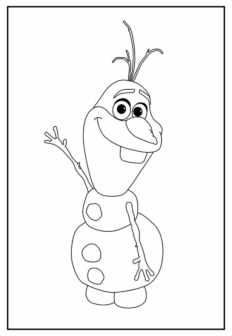 Desenhos De Olaf Para Colorir Bora Colorir