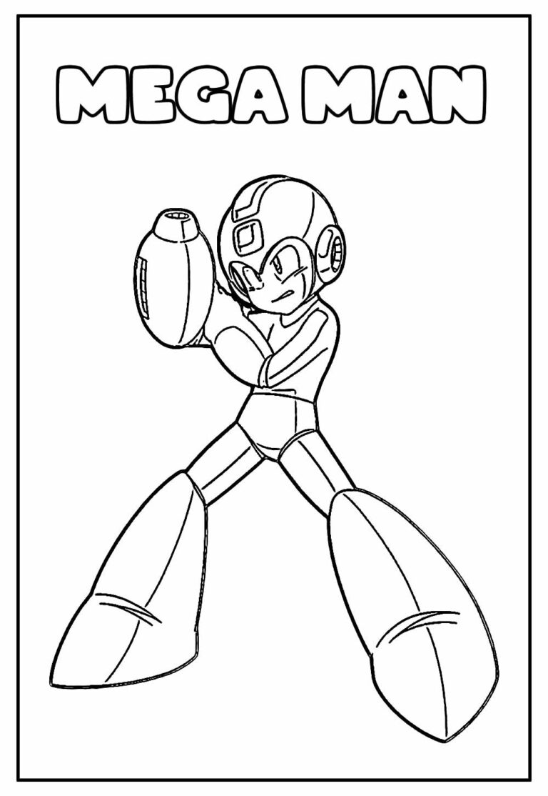 Desenhos Do Mega Man Para Colorir Bora Colorir