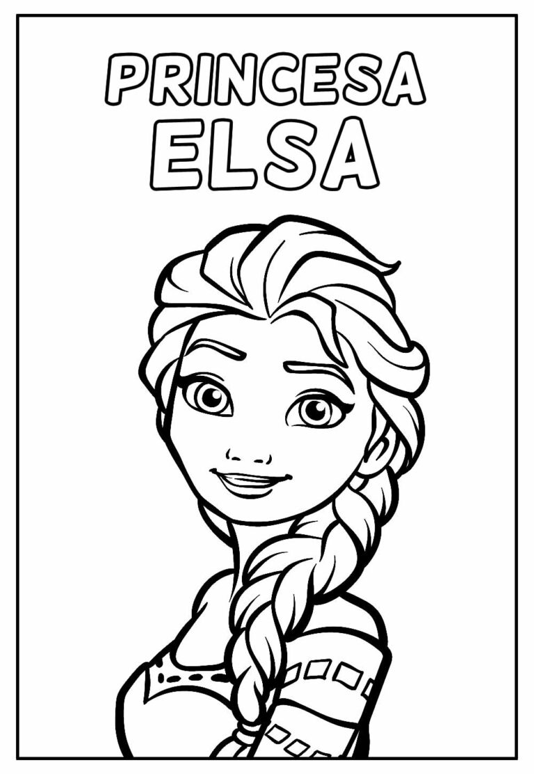 Desenhos Da Princesa Elsa Para Colorir Bora Colorir