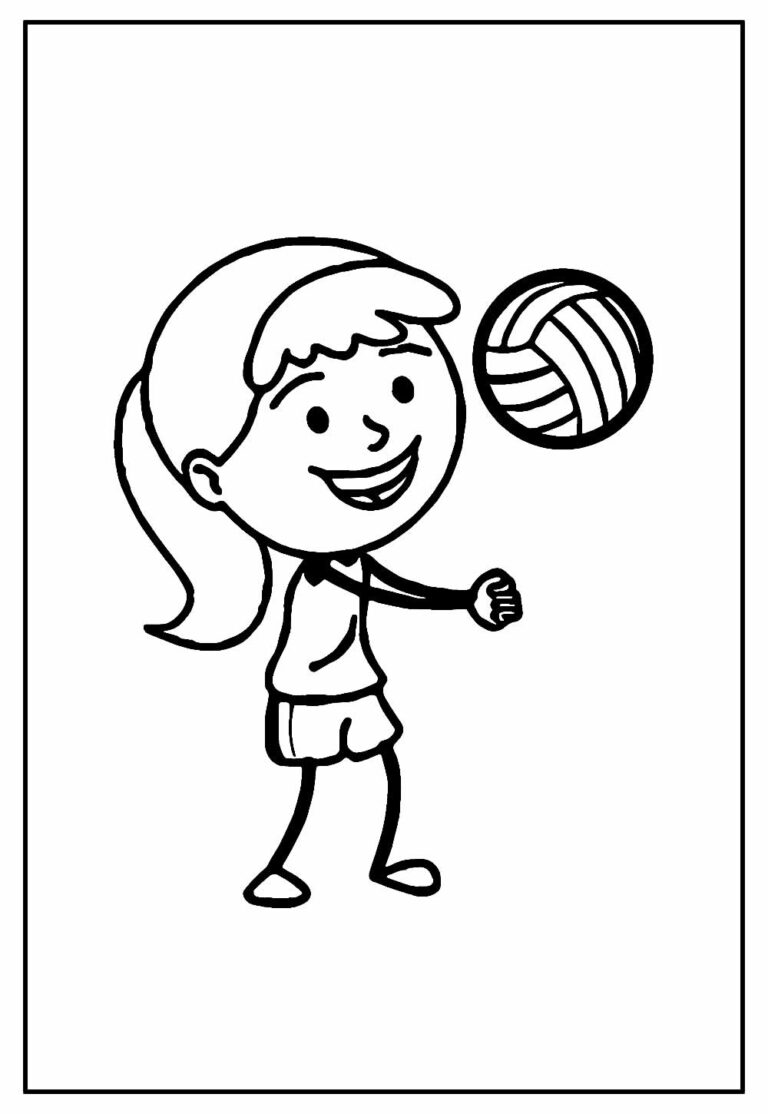 Desenhos De Voleibol Para Colorir Bora Colorir