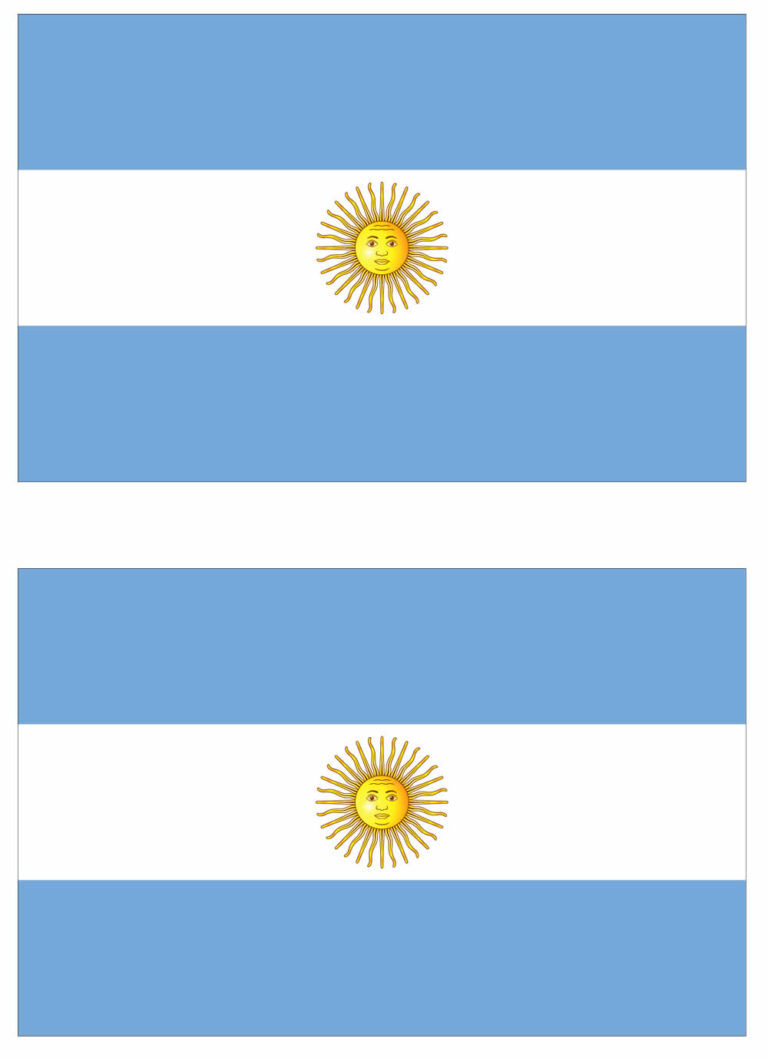 Bandeira Da Argentina Para Imprimir Bora Colorir