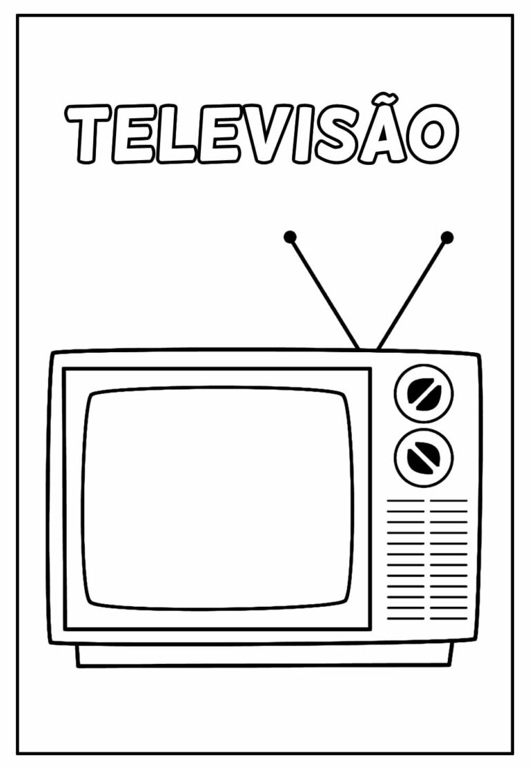 Desenhos De Televis O Para Colorir Bora Colorir