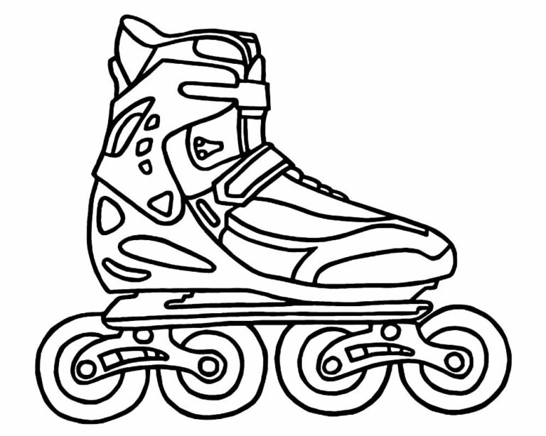 Desenhos De Patins Para Colorir Bora Colorir