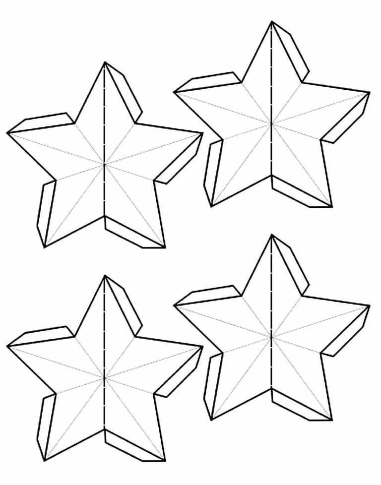 Moldes De Estrela Para Imprimir Bora Colorir