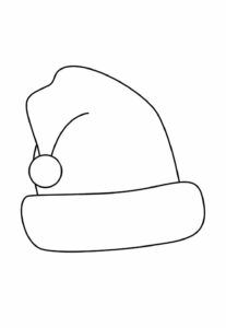 Desenhos De Gorro De Papai Noel Para Colorir Bora Colorir