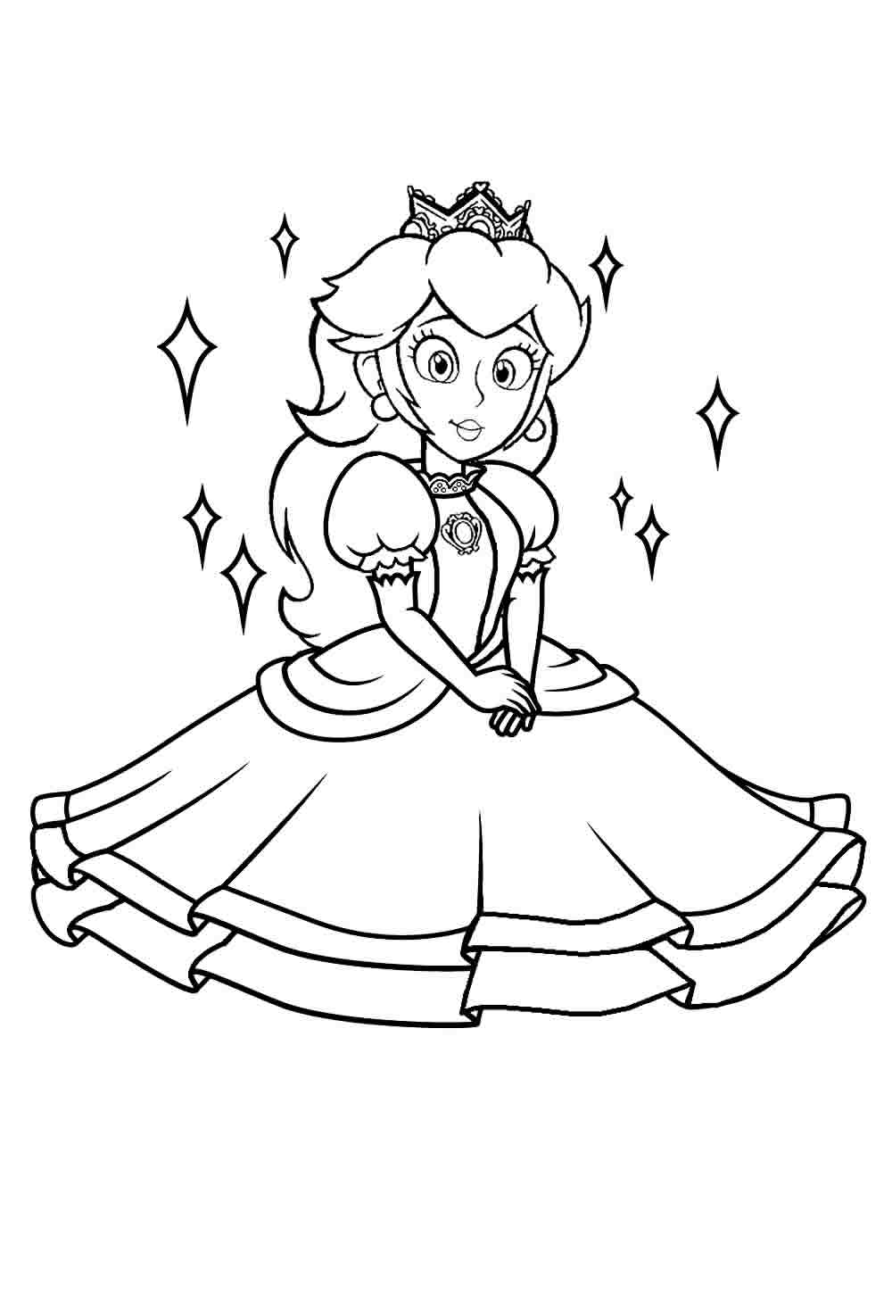 Desenhos Da Princesa Peach Para Colorir Bora Colorir