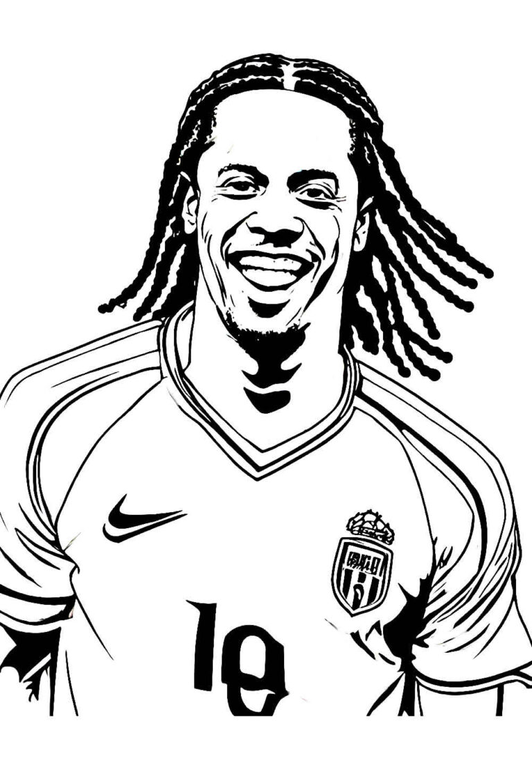 Desenhos de Ronaldinho Gaúcho para colorir Bora Colorir