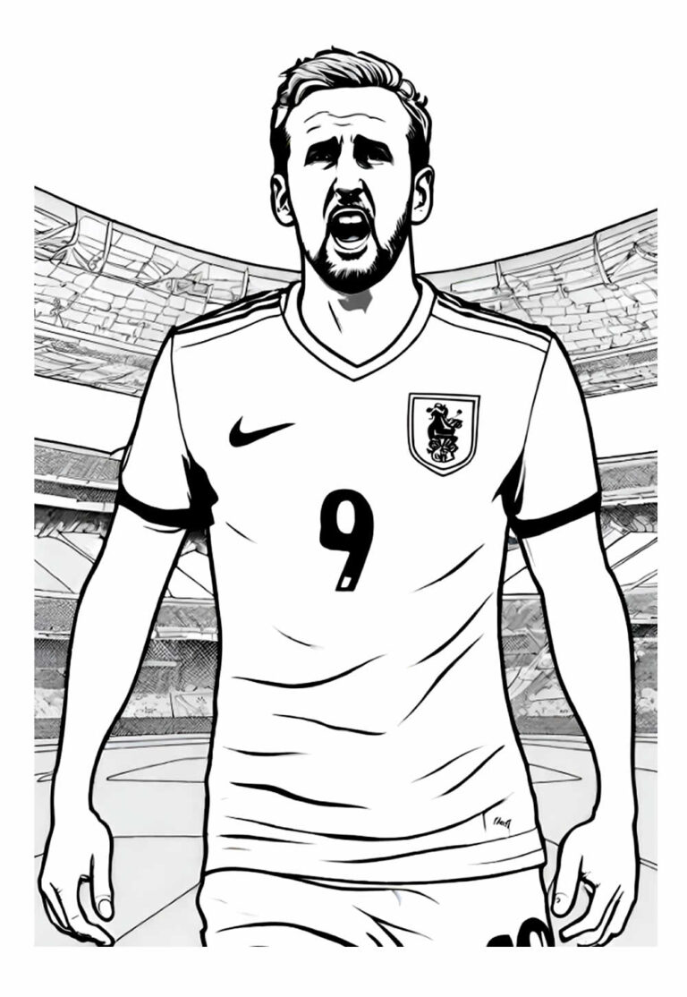 Desenhos De Harry Kane Para Colorir Bora Colorir