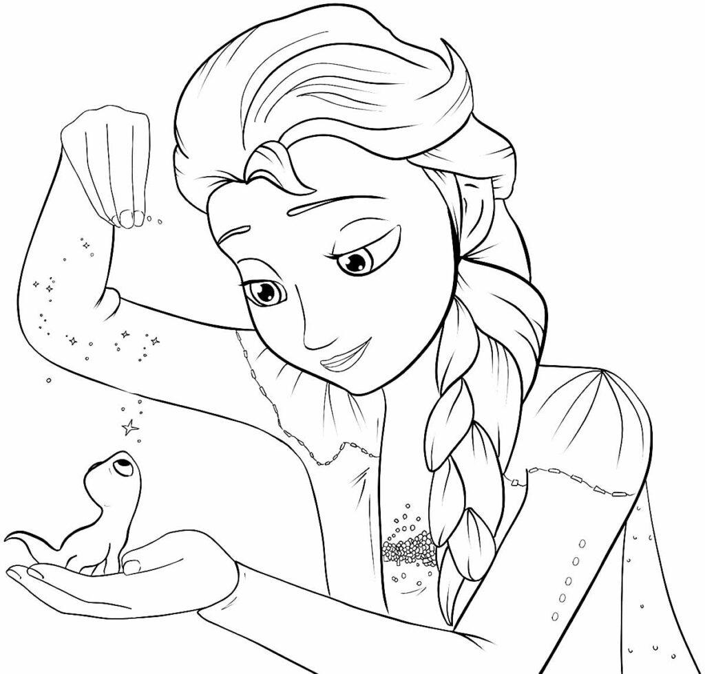 Frozen irmãzinhas para colorir - Imprimir Desenhos