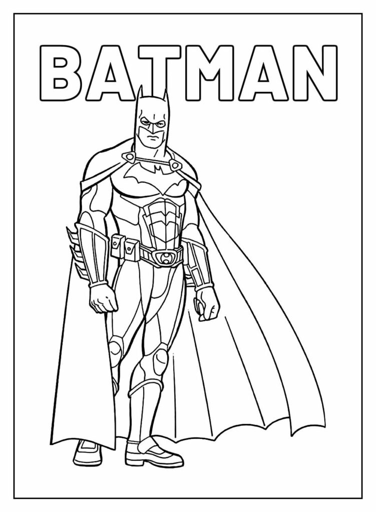 Desenhos do Batman para colorir - Bora Colorir