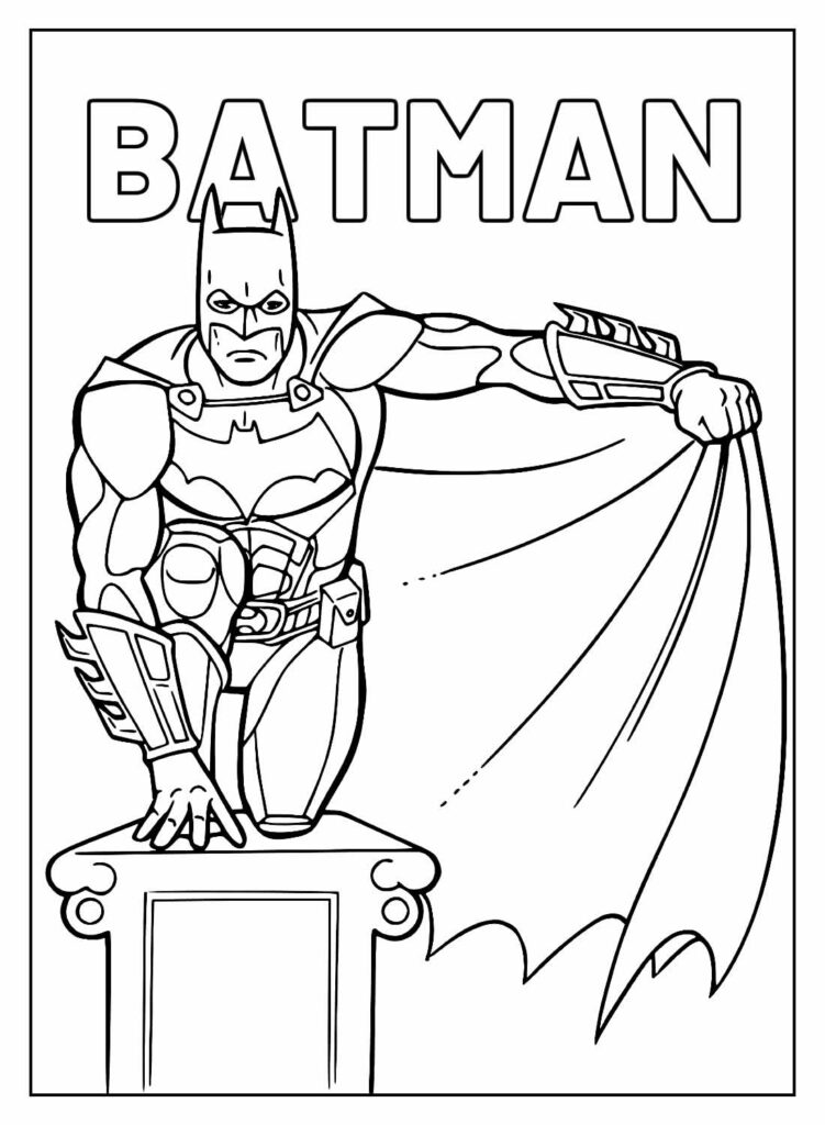 Desenhos do Batman para colorir - Bora Colorir