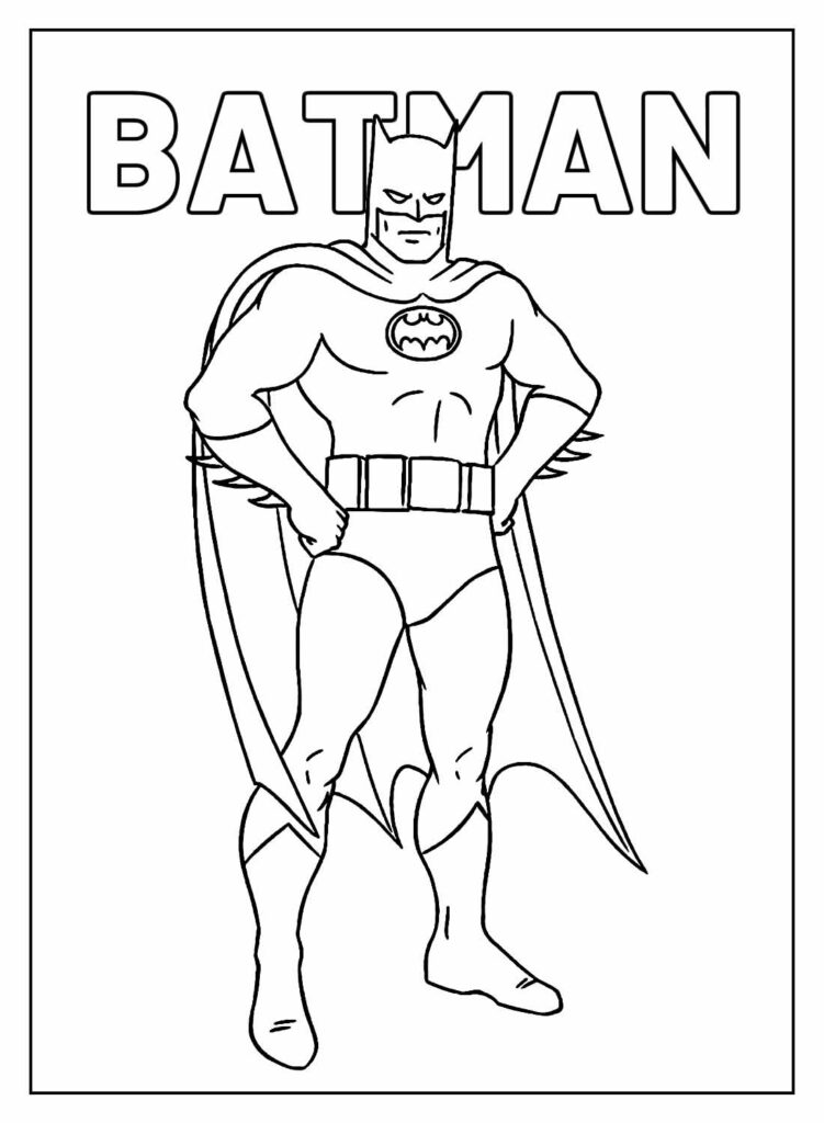 Desenhos do Batman para colorir - Bora Colorir