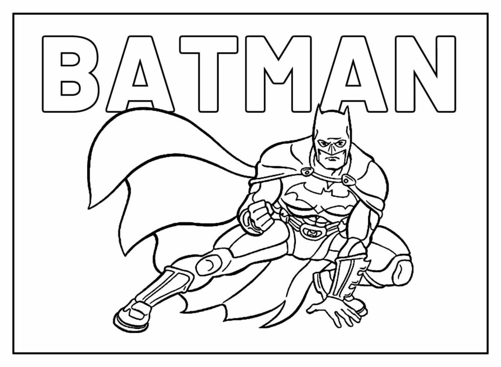 Desenhos do Batman para colorir - Bora Colorir