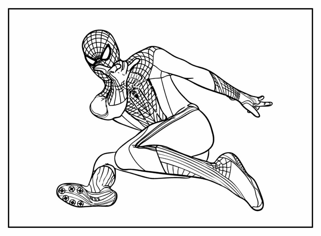 Homem-Aranha - Desenho para colorir
