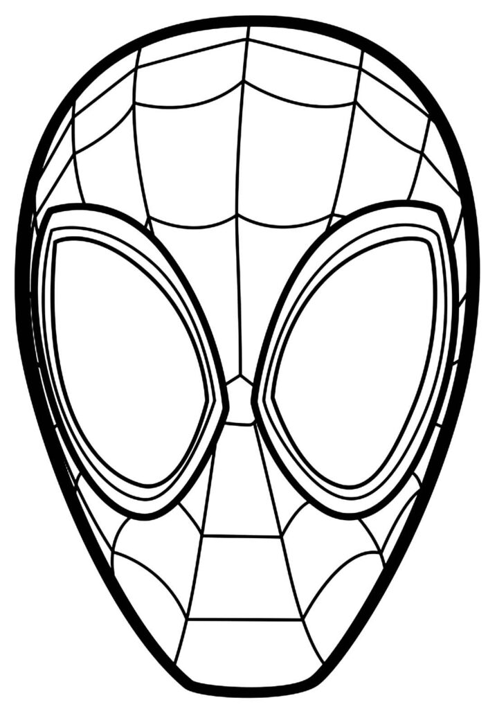 Máscara do Homem-Aranha para imprimir