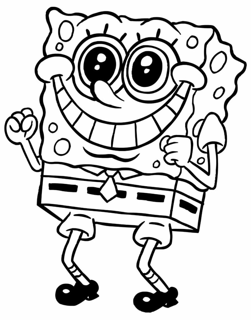 Desenhos do Bob Esponja para colorir - Bora Colorir