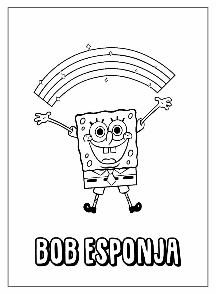 Bob Esponja para colorir
