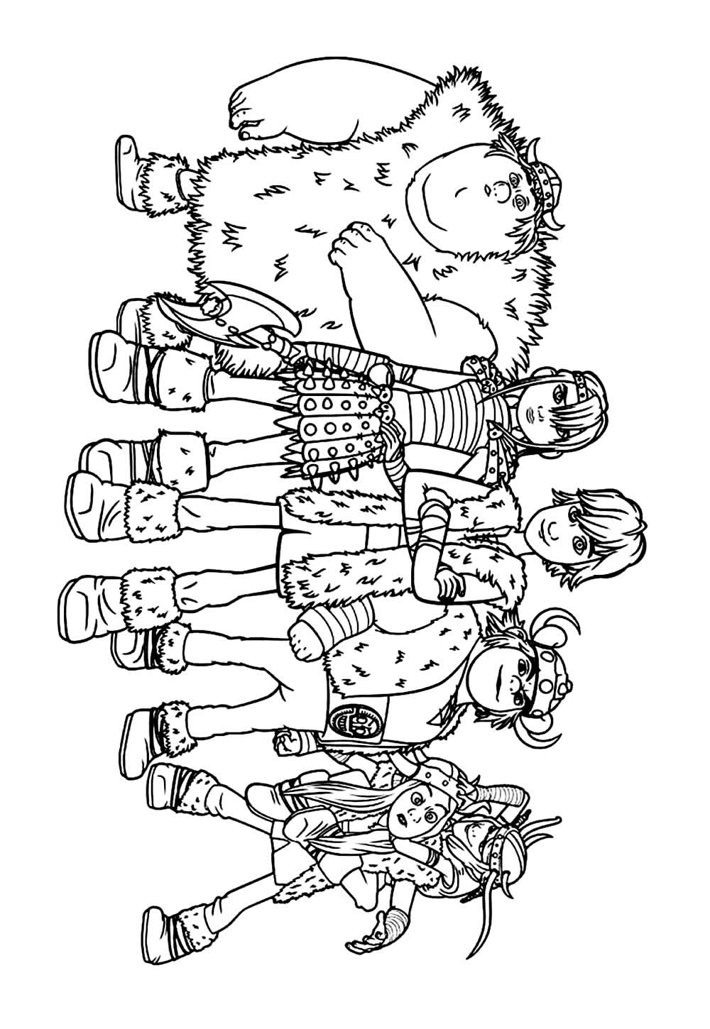 Desenhos de Como Treinar o Seu Dragão para colorir