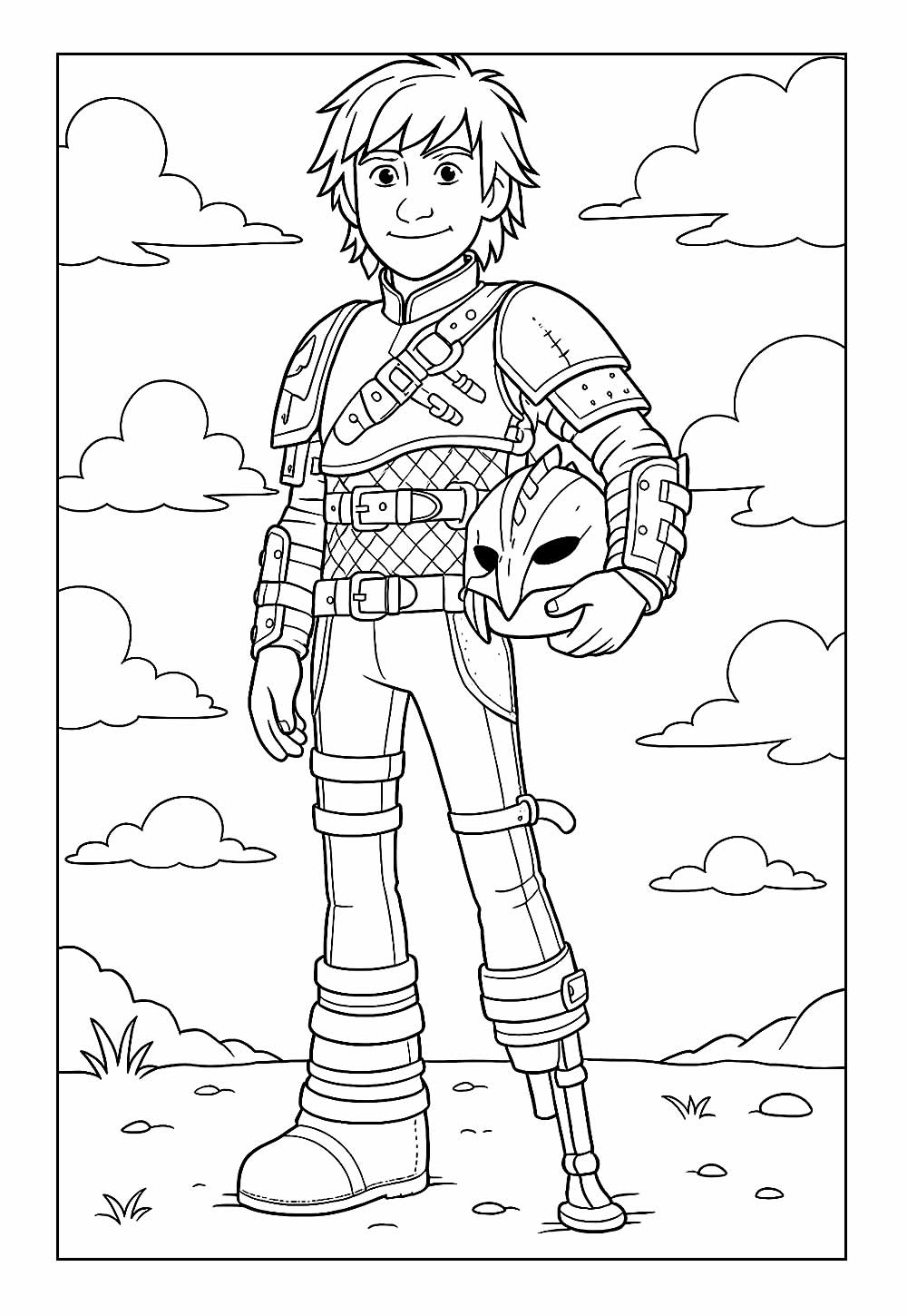 Desenho de Como Treinar o Seu Dragão para pintar
