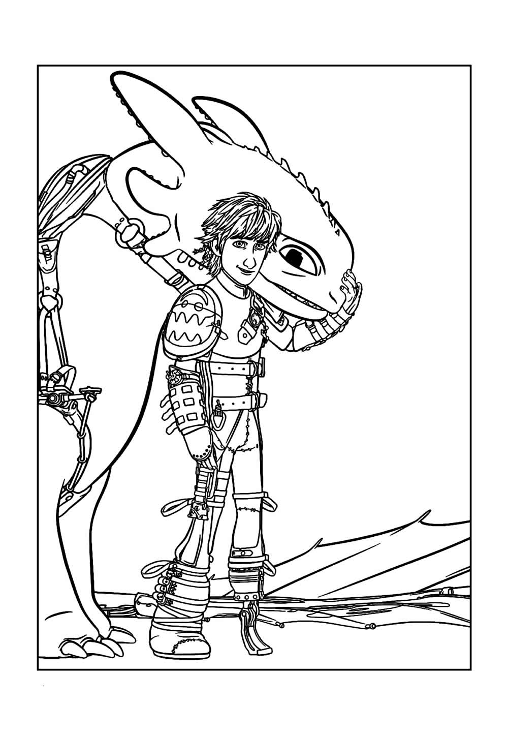 Desenho de Como Treinar o Seu Dragão