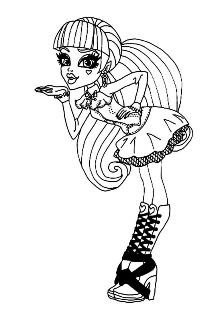 Desenhos de Monster High para colorir - Bora Colorir