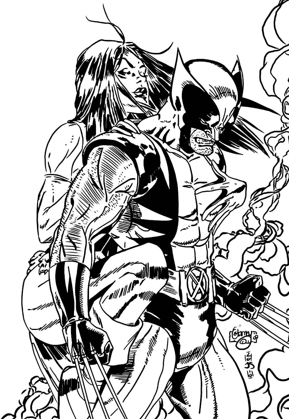 Desenho Wolverine Pintar