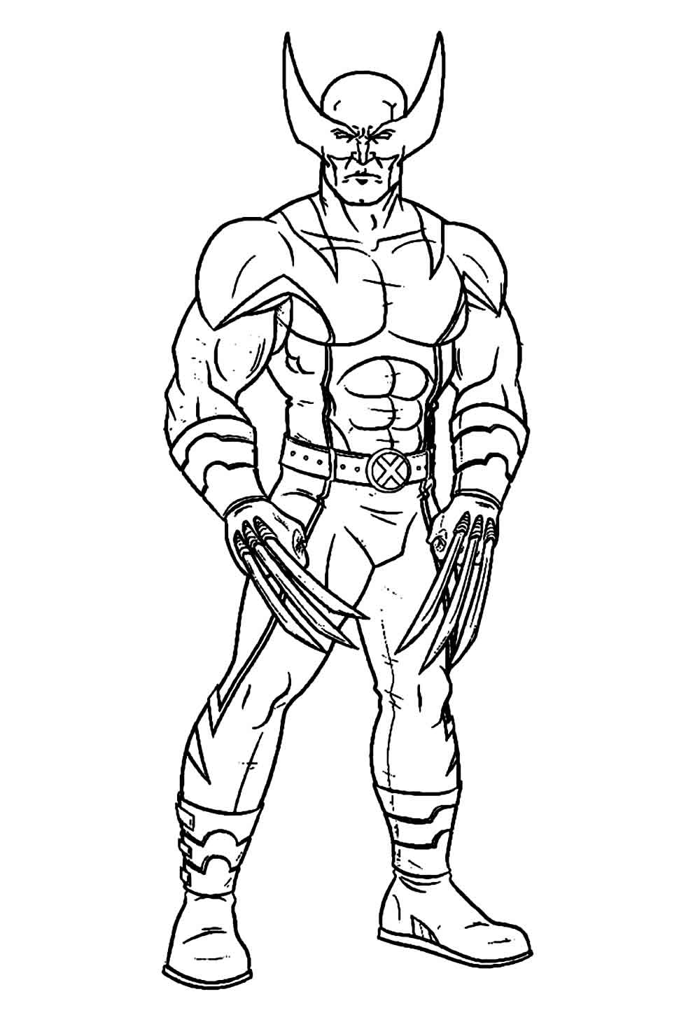 Desenhos do Wolverine para colorir