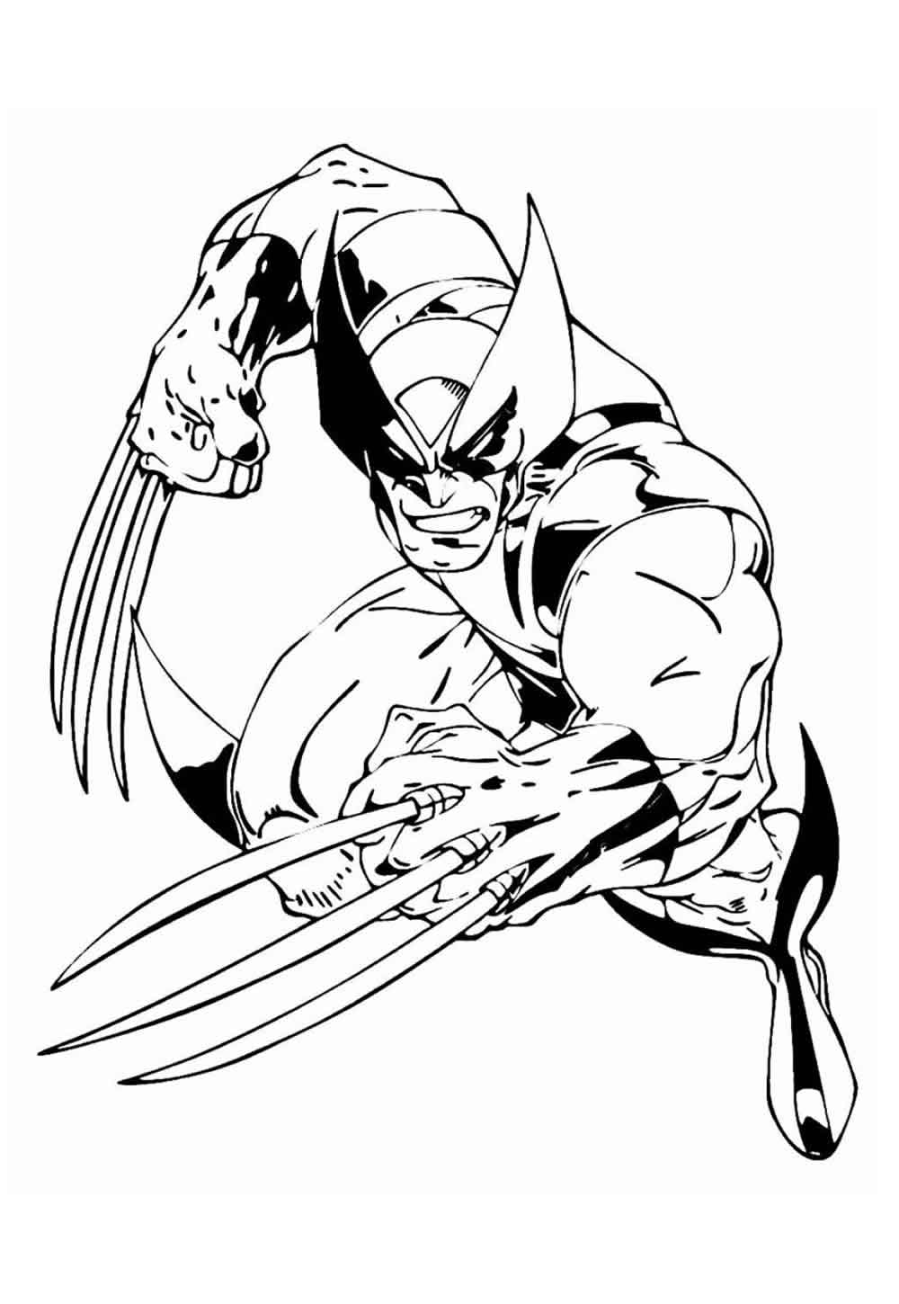 Wolverine para colorir